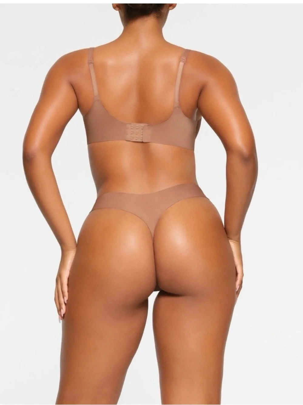 Skims Ultimate Teardrop Push Up Plunge Bra in Sienna 36DD - Picture 3 of 9